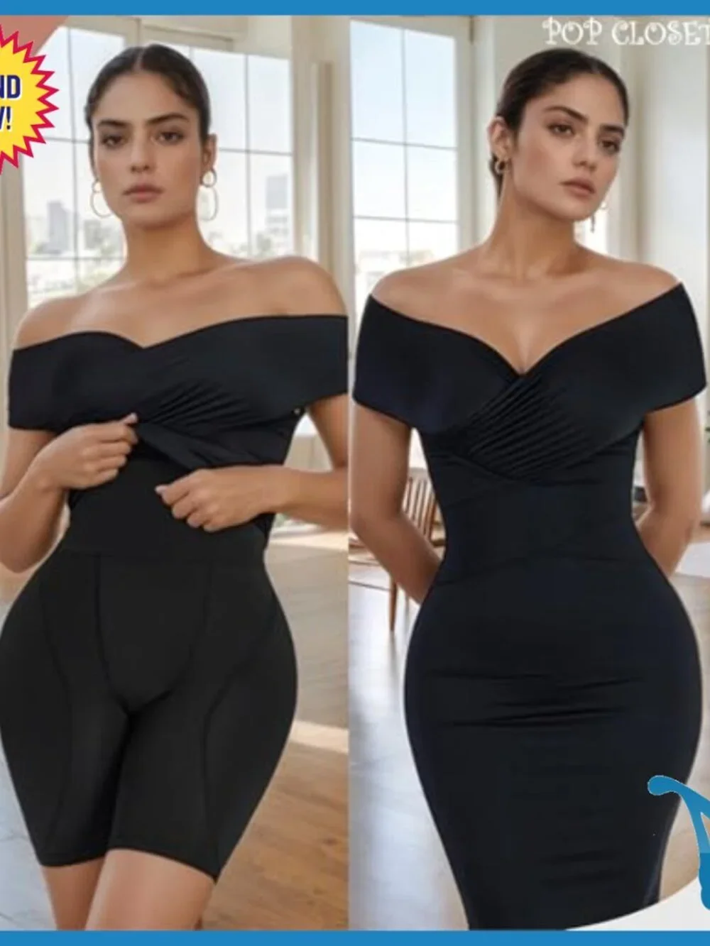 Large High Waist Shapewear Shorts Tummy Control Butt Lift Padded Panties